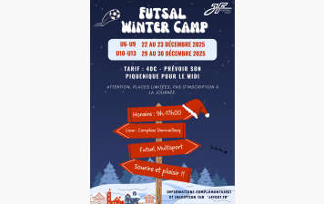 Noël 2025 - Stage Foot JF - Inscription et Renseignements pour les U6 à U9